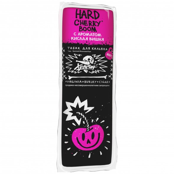 Табак Хулиган Hard - Cherry Boom (Кислая Вишня, 200 грамм) купить в Самаре