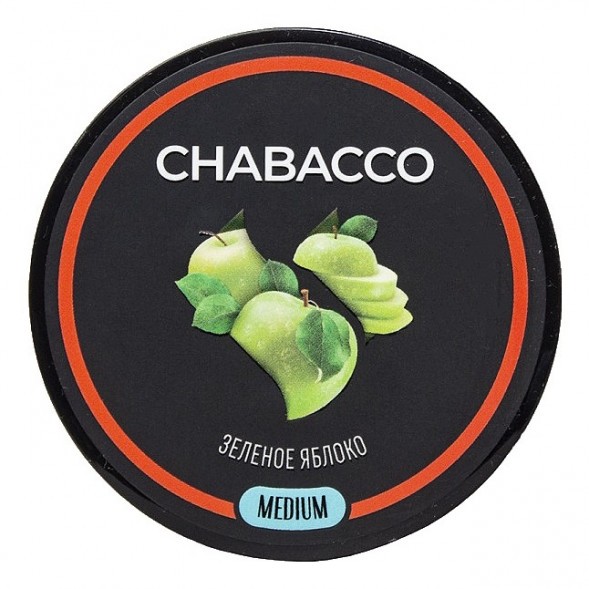 Смесь Chabacco MEDIUM - Green Apple (Зелёное Яблоко, 40 грамм) купить в Самаре