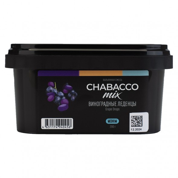 Смесь Chabacco MIX MEDIUM - Grape Drops (Виноградные Леденцы, 200 грамм) купить в Самаре