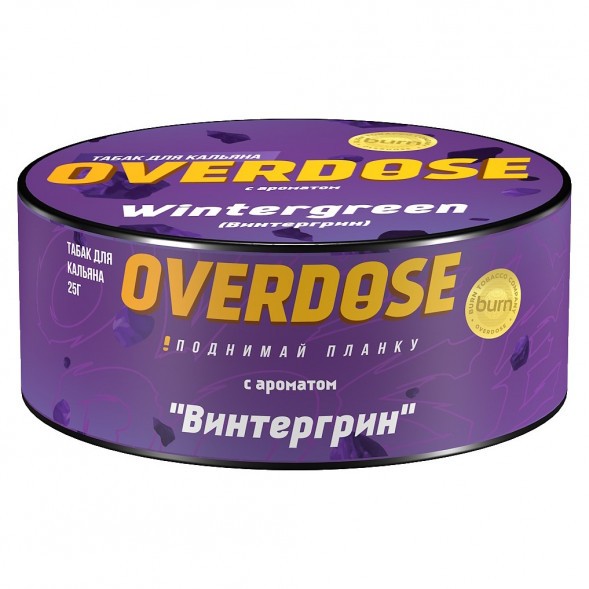 Табак Overdose - Wintergreen (Винтергрин, 25 грамм) купить в Самаре