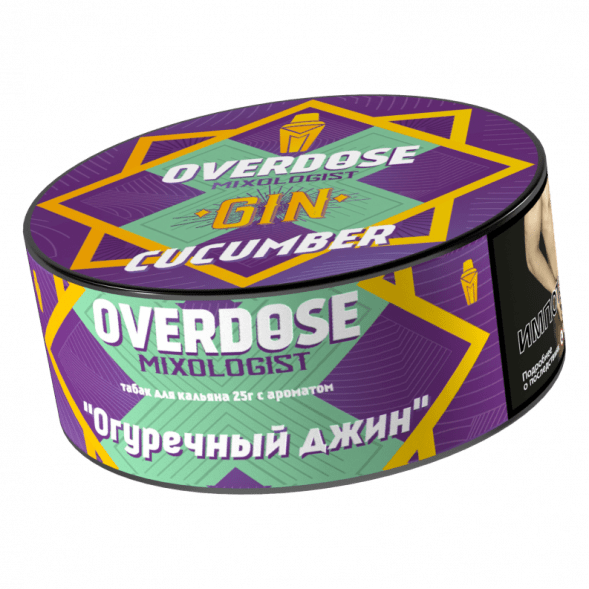 Табак Overdose - Gin Cucumber (Огуречный Джин, 25 грамм) купить в Самаре