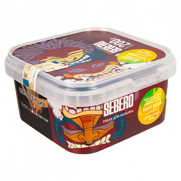 Табак Sebero - Very Sour (Цитрусовый Шок, 200 грамм) купить в Самаре