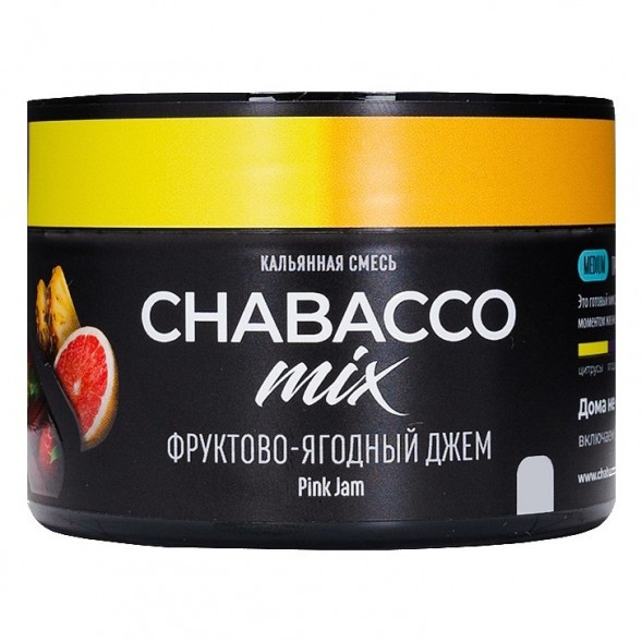 Смесь Chabacco MIX MEDIUM - Pink Jam (Фруктово-Ягодный Джем, 40 грамм) купить в Самаре