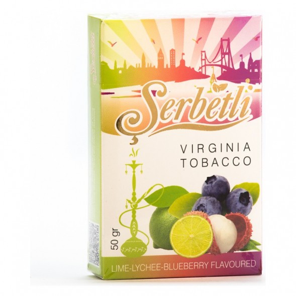 Табак Serbetli - Lime Lychee Blueberry (Личи Голубика Лайм, 50 грамм, Акциз) купить в Самаре