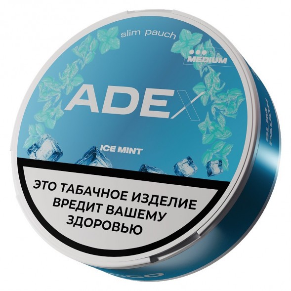 Табак жевательный ADEX MEDIUM SLIM - Ice Mint (Ледяная Мята) купить в Самаре