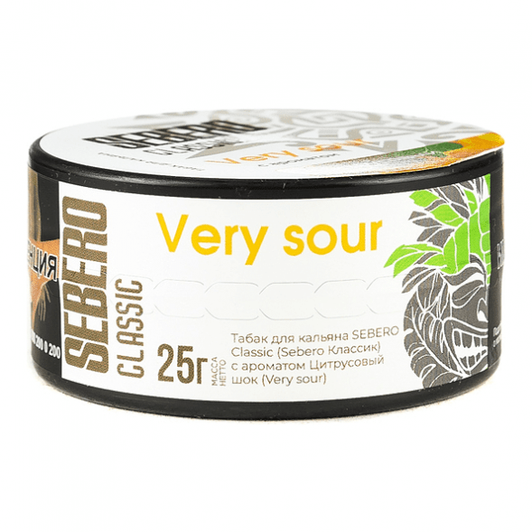 Табак Sebero - Very Sour (Цитрусовый Шок, 25 грамм) купить в Самаре