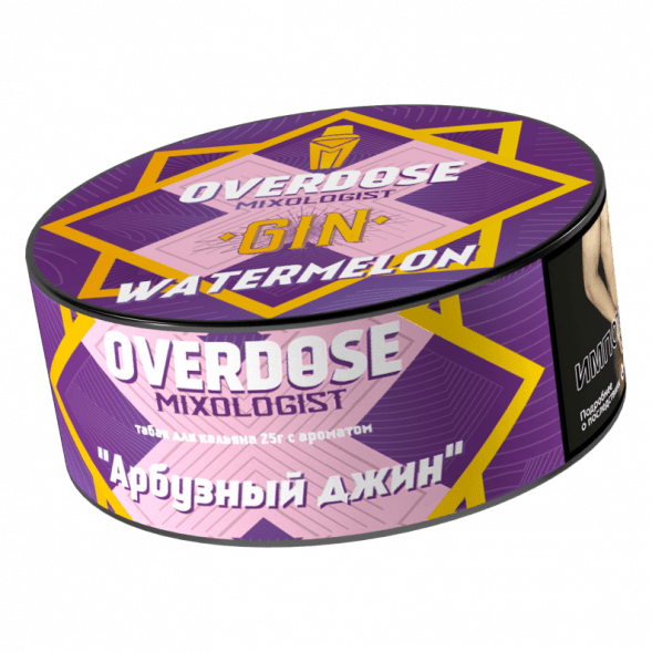Табак Overdose - Gin Watermelon (Арбузный Джин, 25 грамм) купить в Самаре