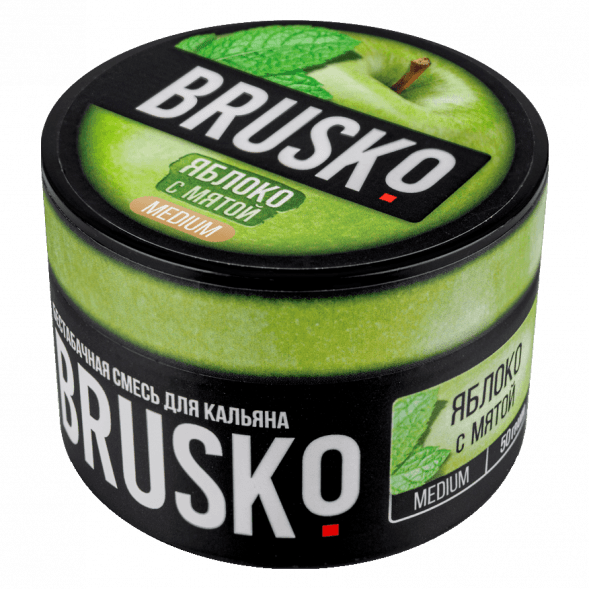 Смесь Brusko Medium - Яблоко с Мятой (50 грамм) купить в Самаре