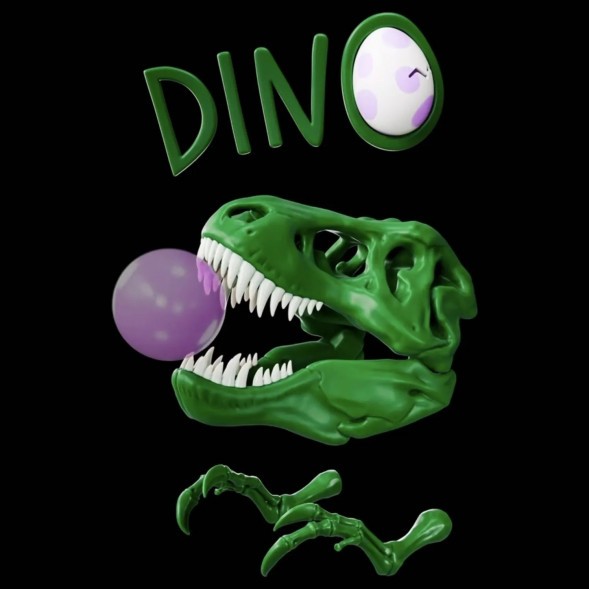 Табак Хулиган - DINO (Мятная Жвачка, 200 грамм) купить в Самаре