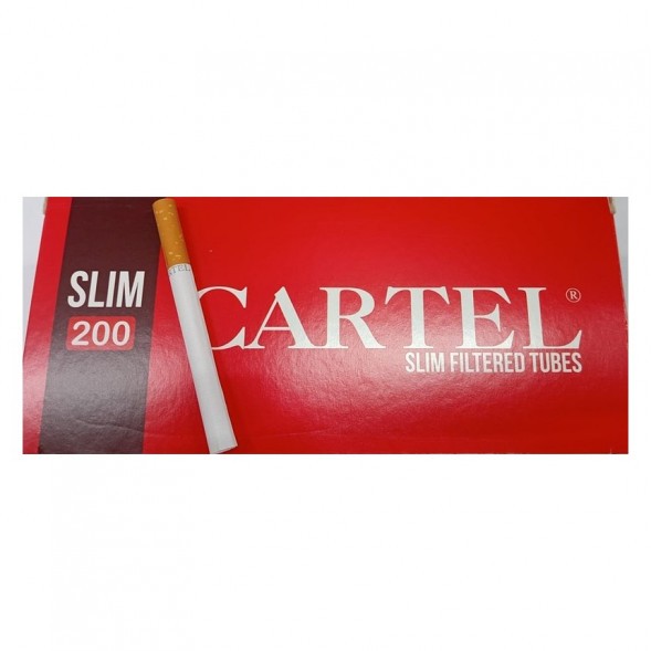 Гильзы сигаретные Cartel - Slim Red 84x17мм (200 штук) купить в Самаре