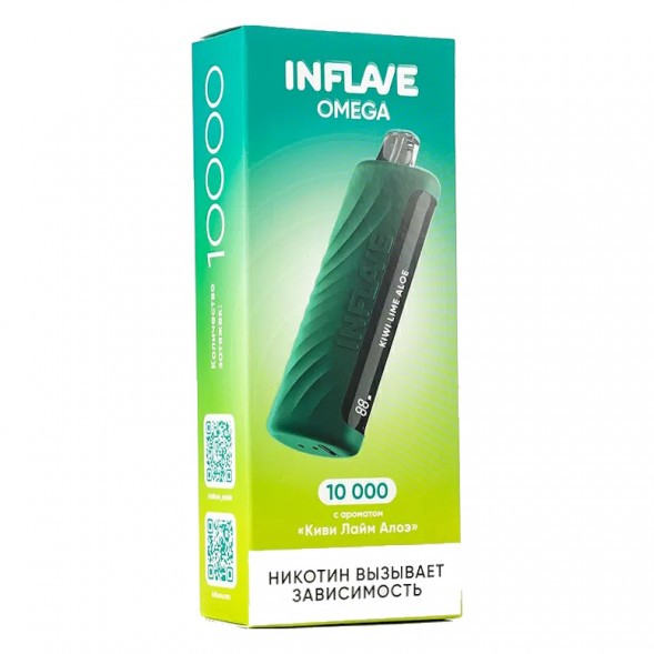 INFLAVE OMEGA - Киви Лайм Алоэ (Kiwi Lime Aloe, 10000 затяжек) купить в Самаре