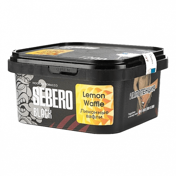 Табак Sebero Black - Lemon Waffle (Лимонные Вафли, 200 грамм) купить в Самаре