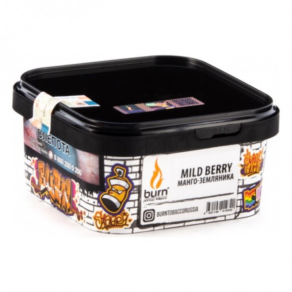 Табак Burn - Mild Berry (Манго - Земляника, 200 грамм) купить в Самаре
