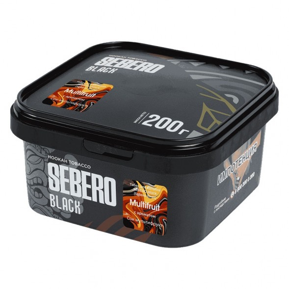 Табак Sebero Black - Multifruit (Сок Мультифрукт, 200 грамм) купить в Самаре