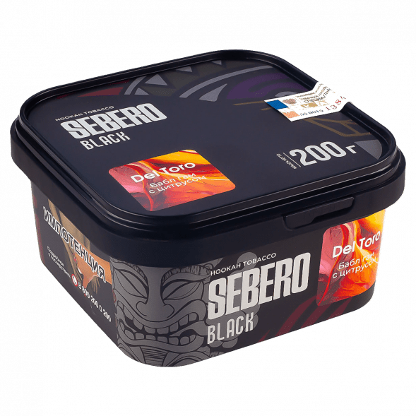 Табак Sebero Black - Del Toro (Бабл гам с Цитрусом, 200 грамм) купить в Самаре