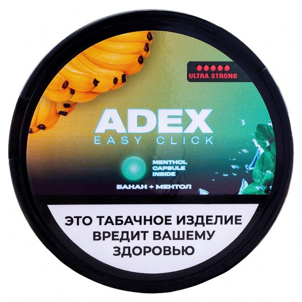 Табак жевательный ADEX ULTRA STRONG WIDE Click - Банан Ментол купить в Самаре