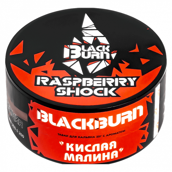 Табак BlackBurn - Raspberry Shock (Кислая Малина, 25 грамм) купить в Самаре