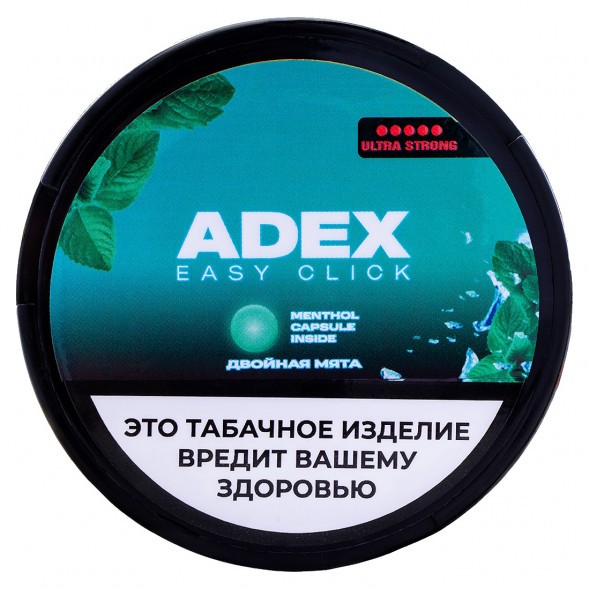 Табак жевательный ADEX ULTRA STRONG WIDE Click - Двойная Мята купить в Самаре