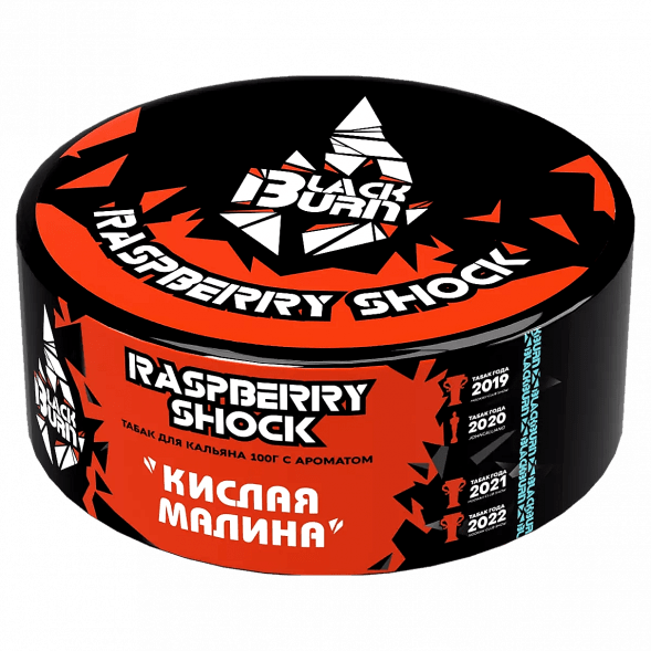 Табак BlackBurn - Raspberry Shock (Кислая Малина, 100 грамм) купить в Самаре