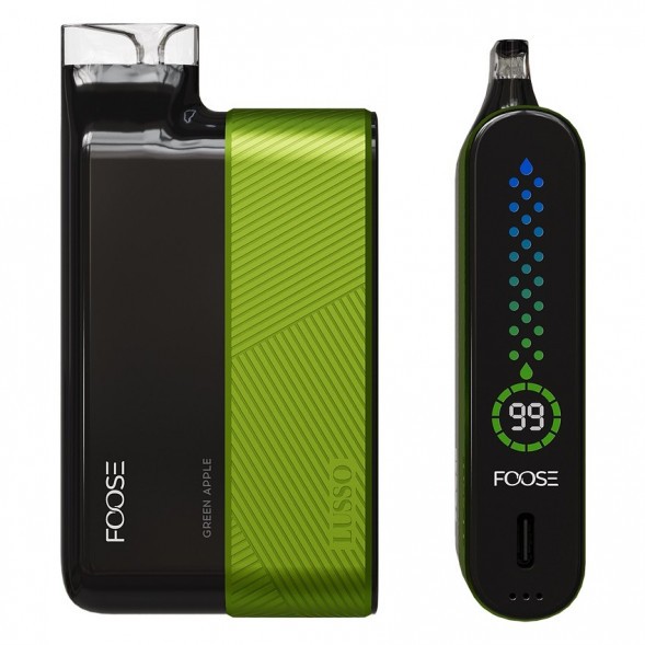 FOOSE LUSSO - Зелёное Яблоко (Green Apple, 10000 затяжек) купить в Самаре