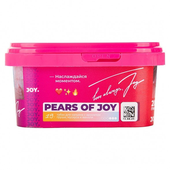 Табак Joy - Pears Of Joy (Груша, Мускус и Ваниль, 200 грамм) купить в Самаре