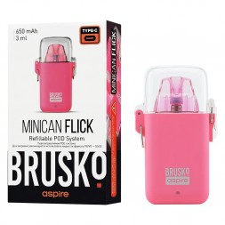 Электронная сигарета Brusko - Minican Flick (Розовый)