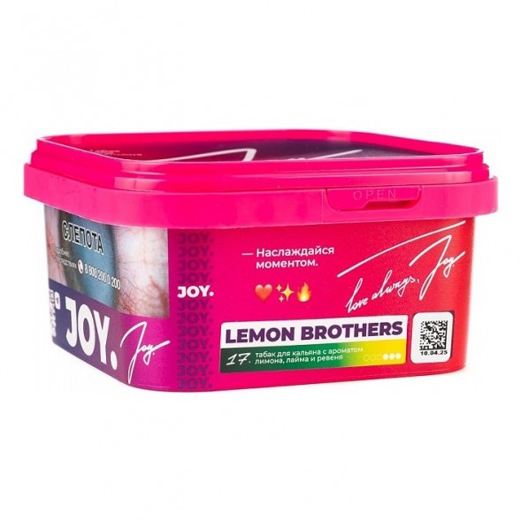 Табак Joy - Lemon Brothers (Лимон, Лайм и Ревень, 200 грамм) купить в Самаре
