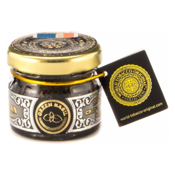 Табак WTO - Caribbean Green Basil (Зеленый Базилик, 20 г) купить в Самаре