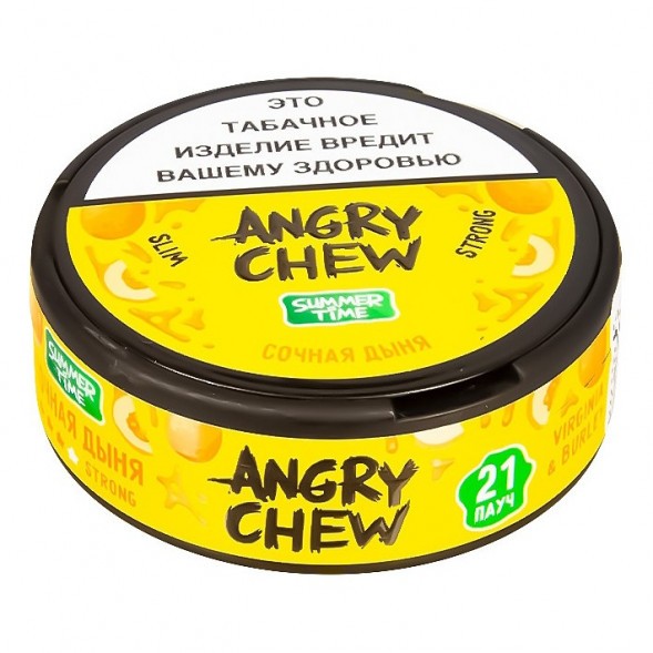 Табак жевательный Angry Chew Slim Strong - Сочная Дыня (12 грамм) купить в Самаре