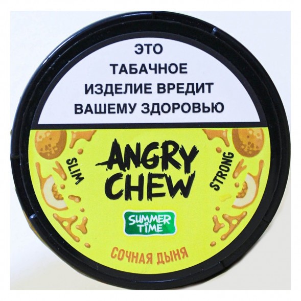 Табак жевательный Angry Chew Slim Strong - Сочная Дыня (12 грамм) купить в Самаре