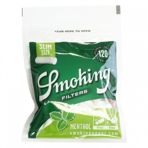 Фильтры для самокруток Smoking - Slim Menthol (120 штук, 15x6 мм) купить в Самаре