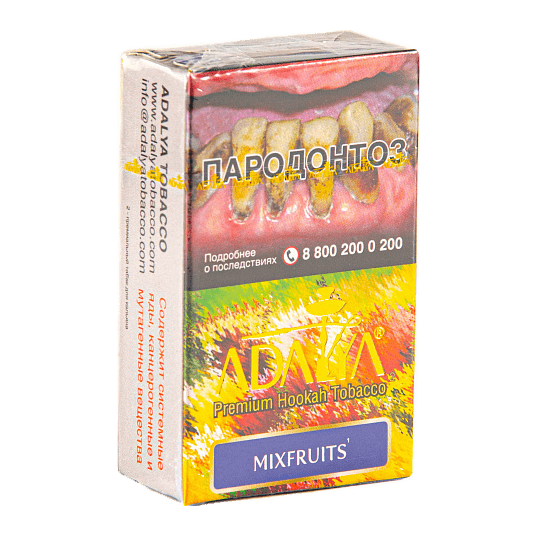 Табак Adalya - Mixfruits (Мультифрукт, 20 грамм, Акциз) купить в Самаре