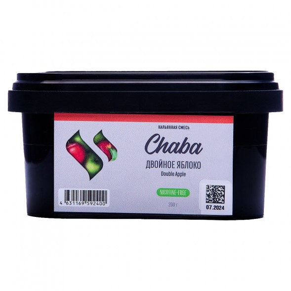 Смесь Chaba - Double Apple (Двойное Яблоко, 200 грамм, Без никотина) купить в Самаре