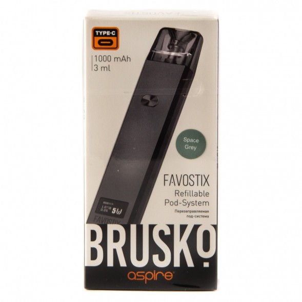 Электронная сигарета Brusko - Favostix (Серый) купить в Самаре