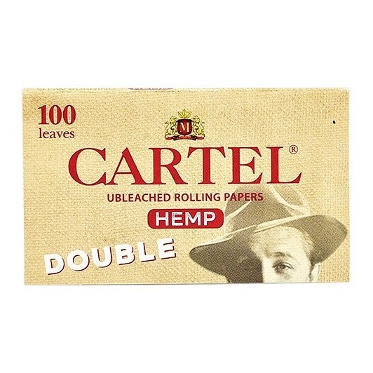 Бумага для самокруток Cartel - Double Organic Hemp Unbleached (100 штук) купить в Самаре