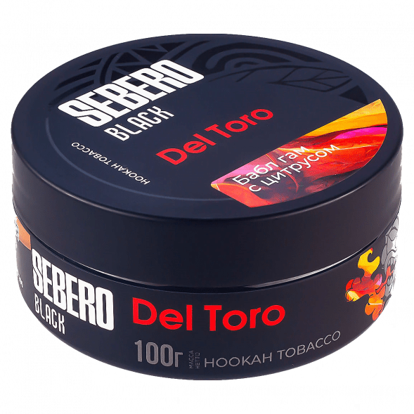 Табак Sebero Black - Del Toro (Бабл гам с Цитрусом, 100 грамм) купить в Самаре
