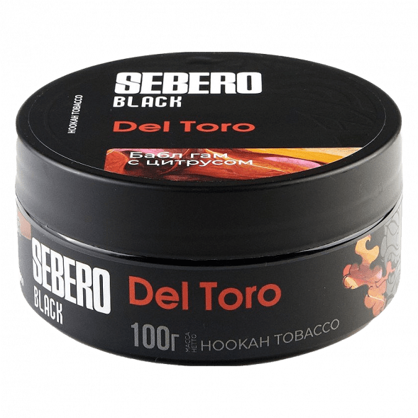 Табак Sebero Black - Del Toro (Бабл гам с Цитрусом, 100 грамм) купить в Самаре
