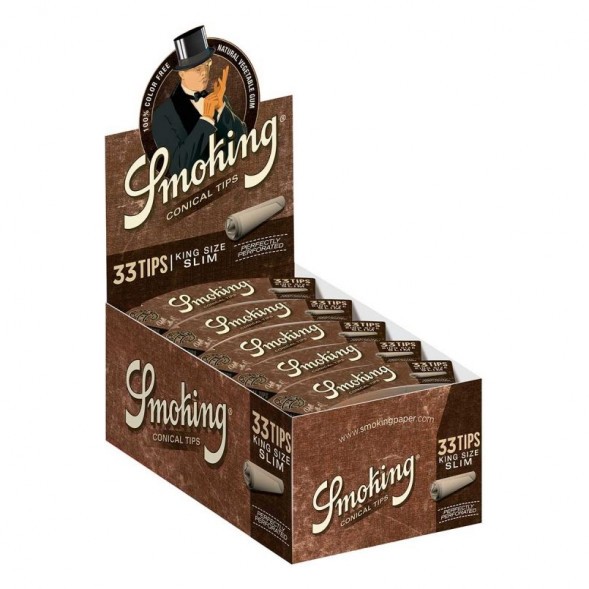 Фильтры Бумажные для самокруток Smoking - KS Contip Brow (33 штуки) купить в Самаре