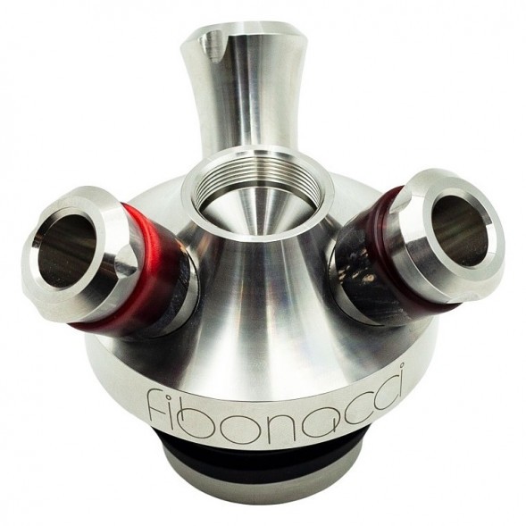 Кальян UNION - Fibonacci Гибрид (Чёрно-Красный, Без Колбы) купить в Самаре