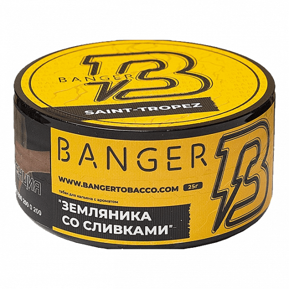 Табак Banger - Saint-Tropez (Земляника со Сливками, 25 грамм) купить в Самаре