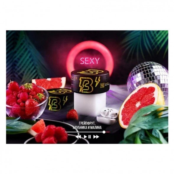 Табак Banger - Sexy (Грейпфрут, Клубника, Малина, 25 грамм) купить в Самаре