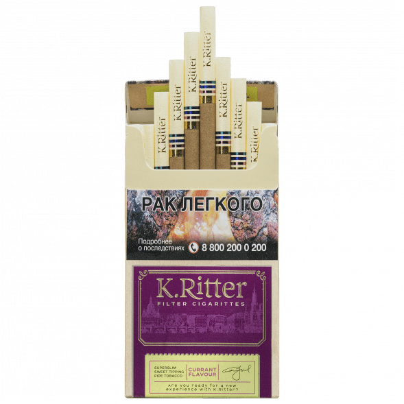 Сигариты K.Ritter - Currant SuperSlim (Смородина​​, 20 штук) купить в Самаре