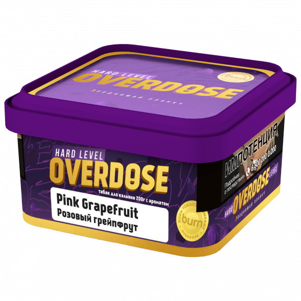 Табак Overdose - Pink Grapefuit (Розовый Грейпфрут, 200 грамм) купить в Самаре