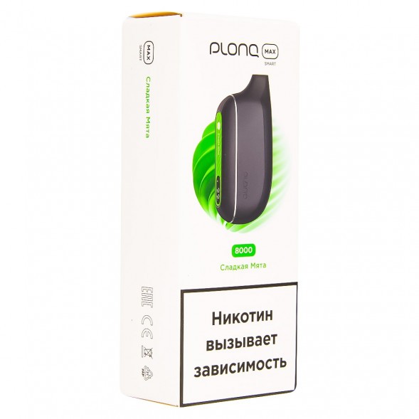 PLONQ MAX SMART - Сладкая Мята (8000 затяжек) купить в Самаре
