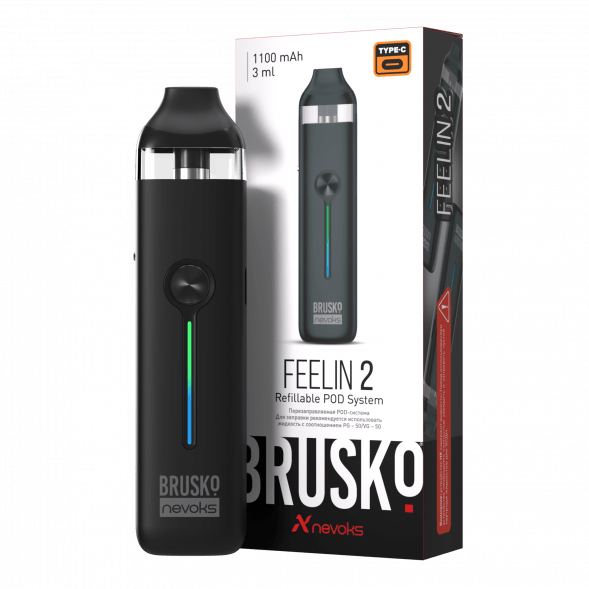 Электронная сигарета Brusko - Feelin 2 (Полуночный Чёрный) купить в Самаре