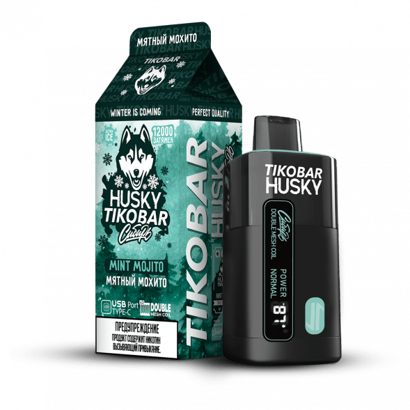 TIKOBAR HUSKY Сибирь - Мятный Мохито (Mint Mojito, 12000 затяжек) купить в Самаре