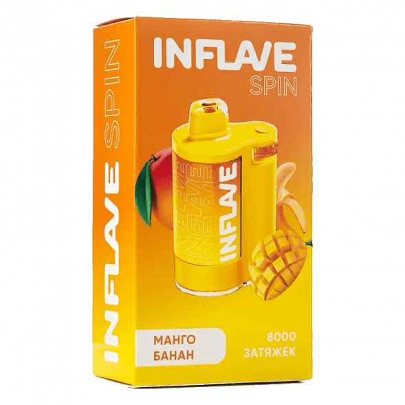 INFLAVE SPIN - Манго Банан (8000 затяжек) купить в Самаре