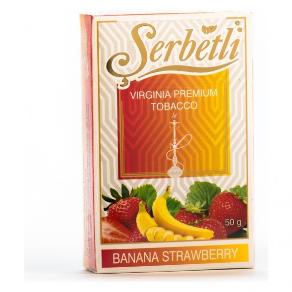 Табак Serbetli - Banana Strawberry (Банан Клубника, 50 грамм, Акциз) купить в Самаре