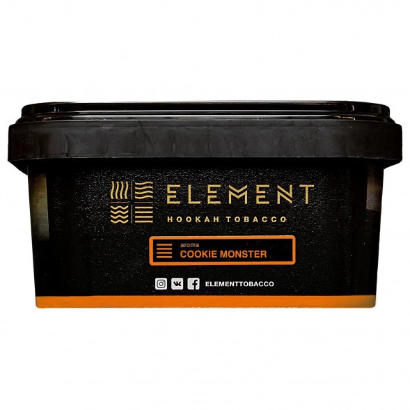 Табак Element Земля - Cookie Monster NEW (Земляничное Печенье, 200 грамм) купить в Самаре