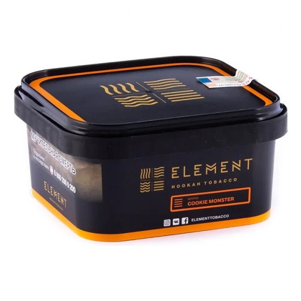 Табак Element Земля - Cookie Monster NEW (Земляничное Печенье, 200 грамм) купить в Самаре